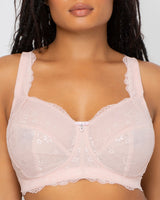 Luxe Lace Wireless Bra - Blushing Rose