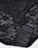 No-Show Lace Bodysuit - Black Hue