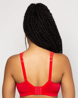 Luxe Lace Wireless Bra - Diva Red