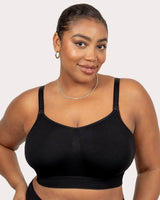 Smooth Seamless Comfort Wireless Bra - Black Hue