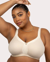 Cotton Luxe Unlined Wireless Bra - Natural
