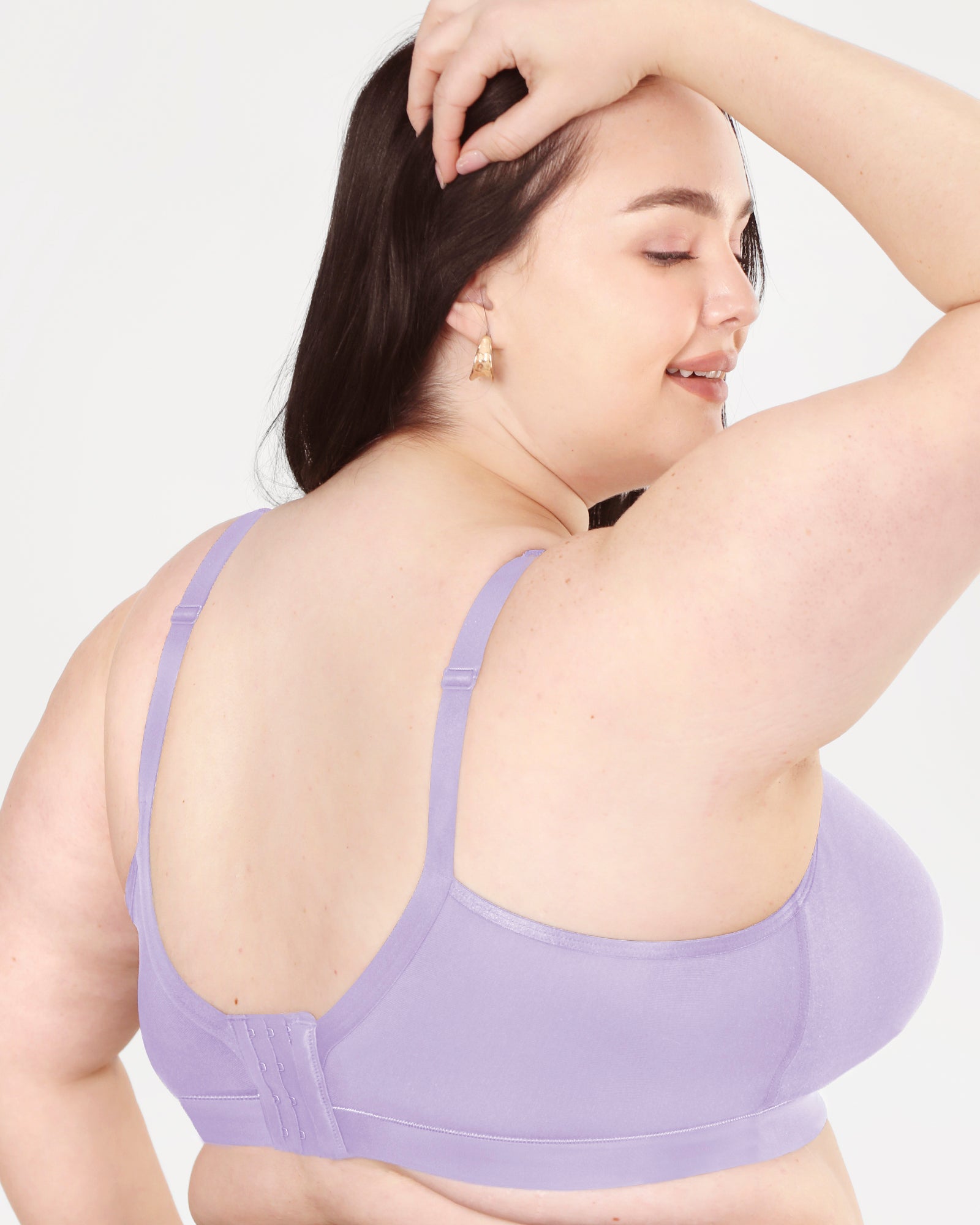 Cotton Luxe Unlined Wireless Bra Lavender Mist Curvy Couture