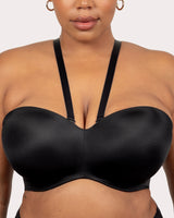 Smooth Strapless Multi-Way Bra - Black Hue