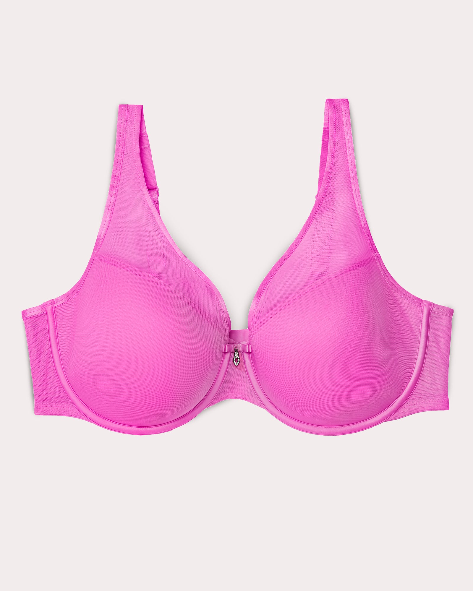 Sheer Mesh Plunge T-Shirt Bra - Flirt – Curvy Couture