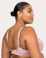 Sheer Mesh Full Coverage Unlined Underwire Bra - Blushing Rose