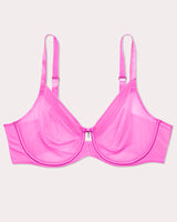 Sheer Mesh Full Coverage Unlined Underwire Bra - Flirt