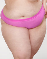 Sheer Mesh High Cut Brief Panty, Flirt Purple - Curvy Couture - Mesh