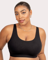 Cotton Comfort 2-Pack Bralette - Grey Heather/Black Hue