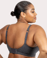 Cotton Comfort 2-Pack Bralette - Charcoal Heather/Black Hue