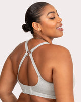 Cotton Comfort 2-Pack Bralette - Grey Heather/Black Hue