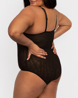 Sheer Mesh Bodysuit - Black Hue