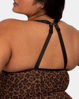 Sheer Mesh Bodysuit - Designer Leopard