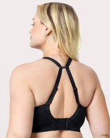 Smooth Seamless Support Wireless Bra, Black Hue Black - Curvy Couture - Seamless