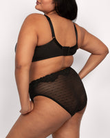 Sheer Whisper Plunge T-Shirt Bra - Black Hue