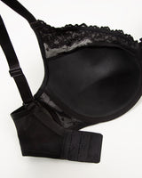 Sheer Whisper Plunge T-Shirt Bra - Black Hue