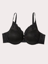 Sheer Whisper Plunge T-Shirt Bra - Black Hue