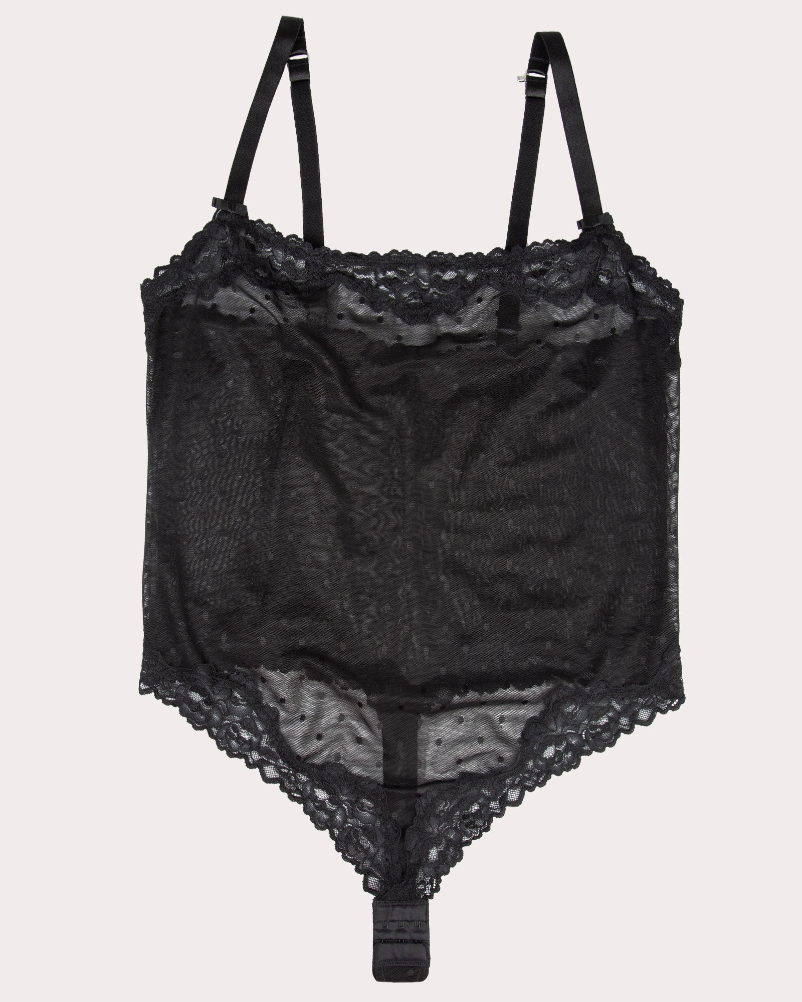 Sheer Whisper Thong Bodysuit¬† - Onyx – Curvy Couture