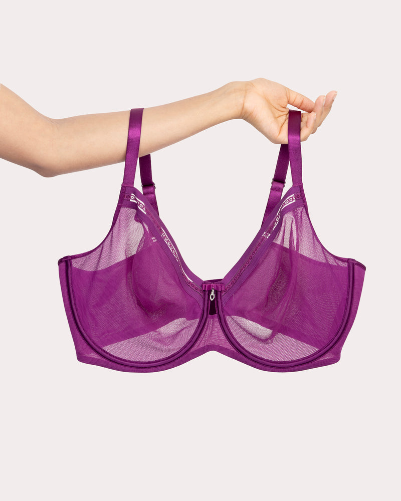 Sheer Mesh Full Coverage Unlined Underwire Bra Berry Bliss Curvy sheer-mesh-full-coverage-unlined-underwire-bra-berry-bliss-curvy