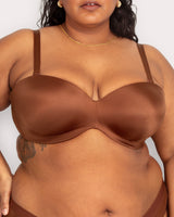 Smooth Strapless Multi-Way Bra - Cocoa