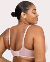 Luxe Lace Underwire Bra, Blushing Rose Pink - Curvy Couture - Micro