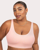 Cotton Comfort 2-Pack Bralette - Olive Night/Blushing Rose