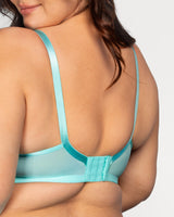 Sheer Whisper Full Coverage Unlined Underwire Bra - Aruba Blue