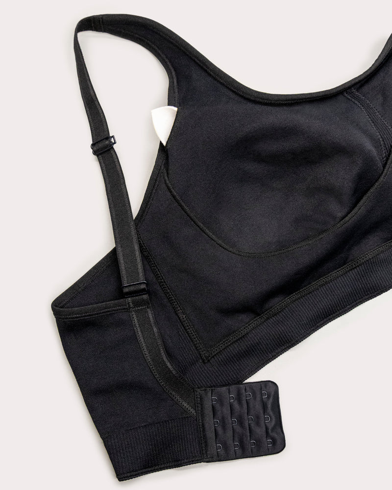 Smooth Seamless Support Wireless Bra, Black Hue Black - Curvy Couture - Seamless