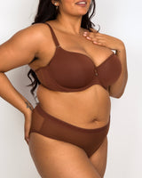 Tulip Smooth T-Shirt Bra - Chocolate Nude