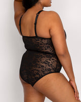 No-Show Lace Bodysuit - Black Hue