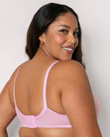 Shimmer Unlined Underwire Bra, Pink Fizz Pink - Curvy Couture - Novelty