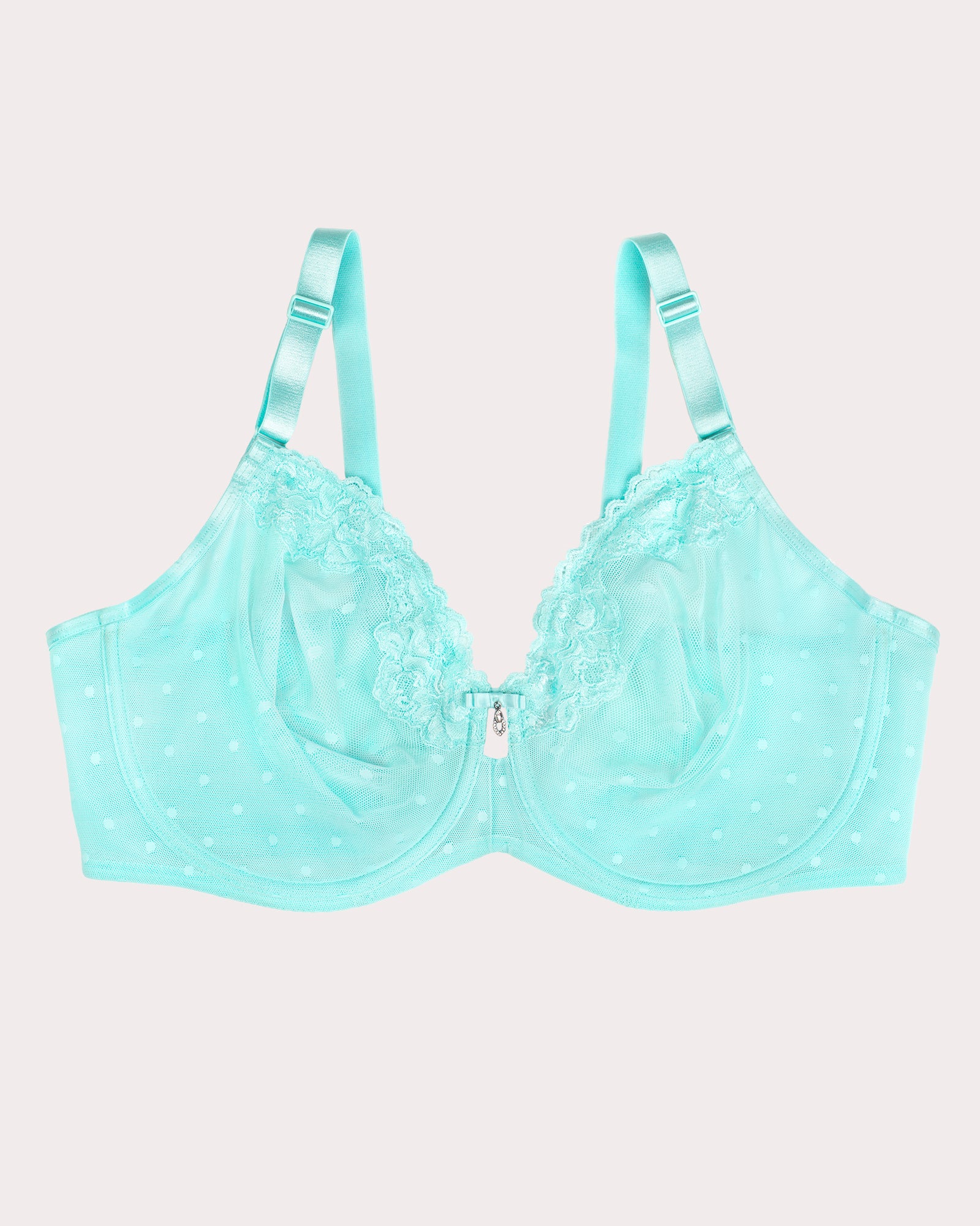 Sheer Whisper Full Coverage Unlined Underwire Bra - Aruba Blue – Curvy ...