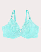 Sheer Whisper Full Coverage Unlined Underwire Bra - Aruba Blue