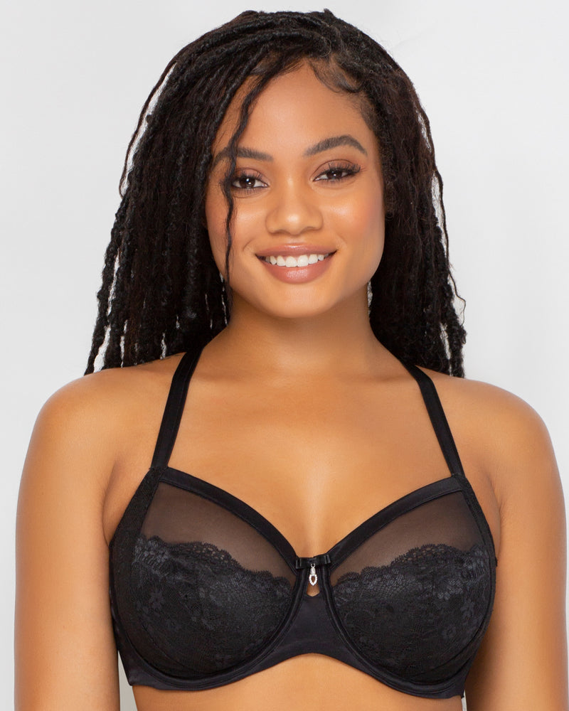Curvy Couture Flawless Lace Full Coverage Side Smoother Bra
