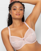 Luxe Lace Underwire Bra - Blushing Rose