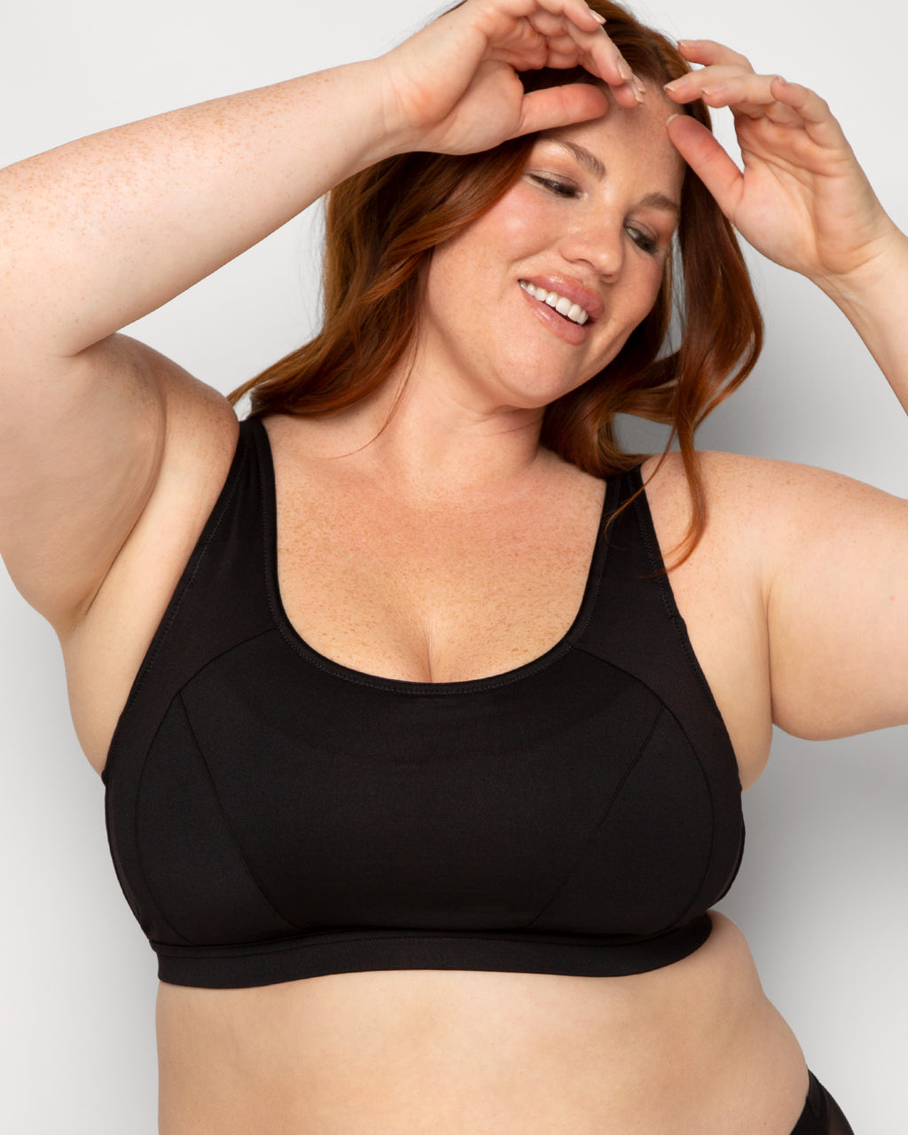 Curvy Couture Plus Size Women Support Large Bust, Perfect Workout, High  Impact Sports Bra, Black Hue, Medium at  Women's Clothing store