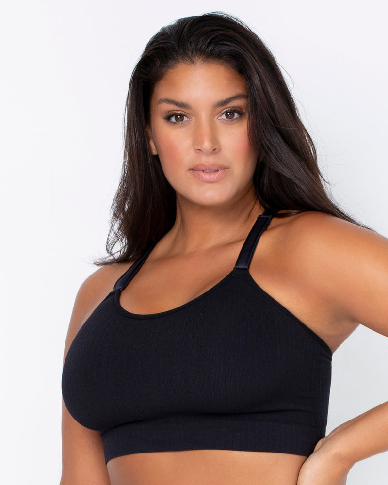 Shop Plus Size Wirefree Cotton Soft Cup Bra in Multi, Sizes 12-30