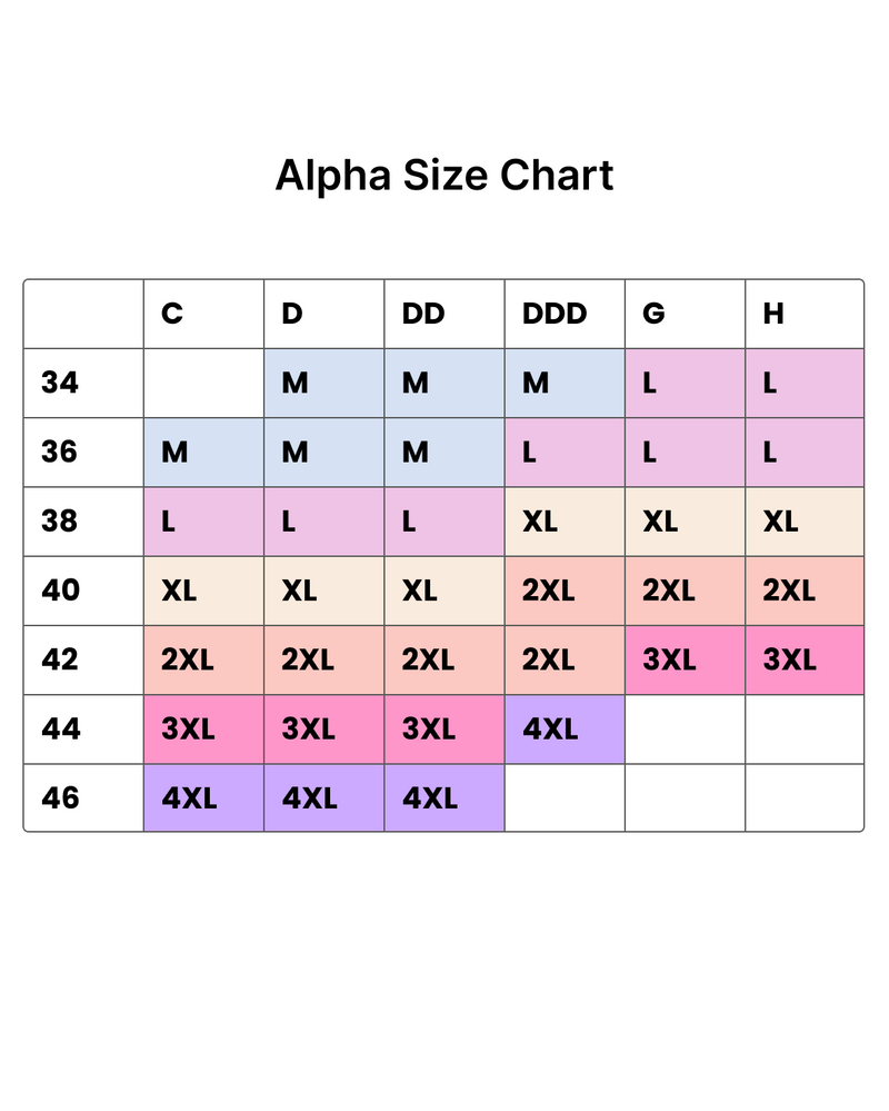 Instant Download Women's Longline Sports Bra Size Chart, Colorful Printful  AOP Size Charts, Pretty Size Charts Inches and Centimeters 