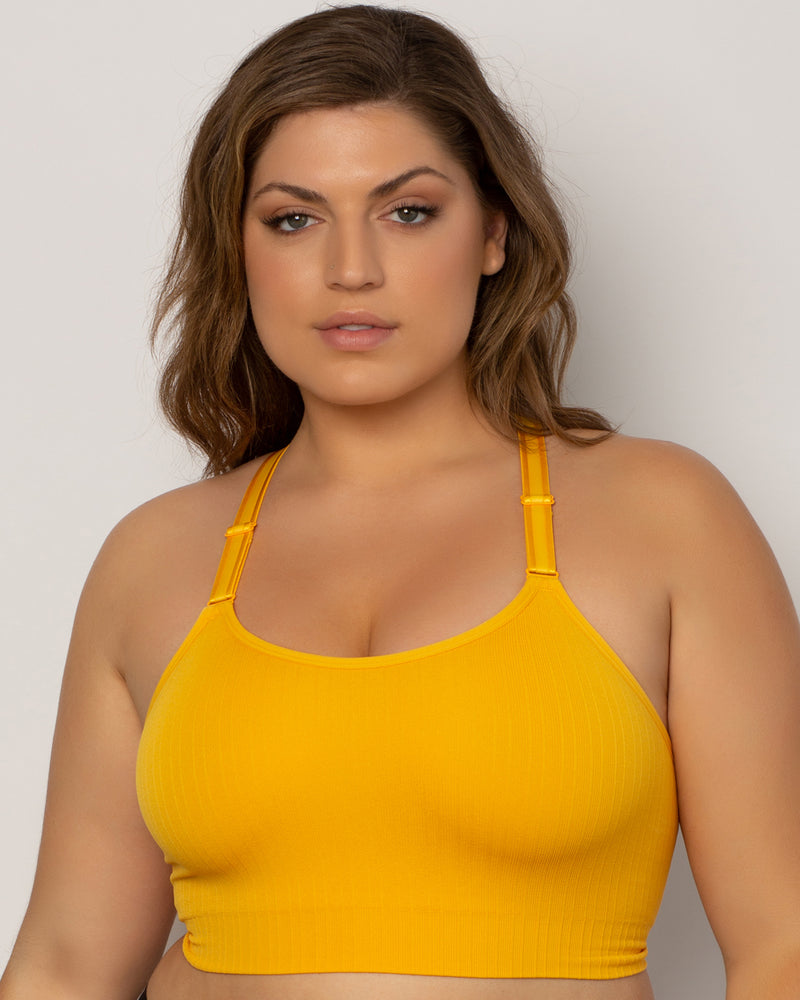Curvy Couture Women's Smooth Seamless Comfort Wireless Longline