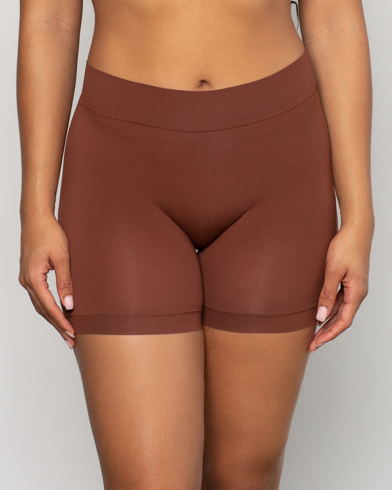 Slip Short - Chocolate Nude – Curvy Couture