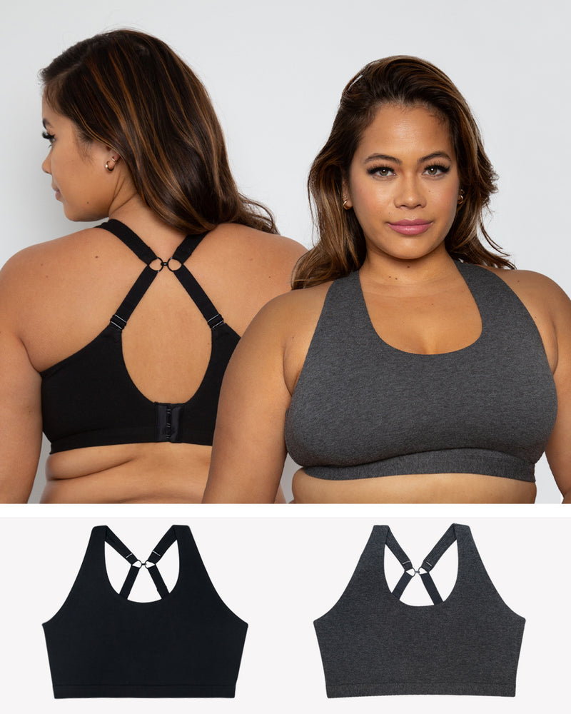 On The Go Adjustable Bralette - Charcoal