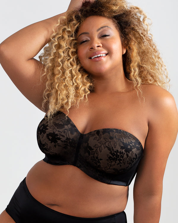 Curvy Couture Women's Plus Size Smooth Strapless, Chocolate, 36DD :  : Clothing, Shoes & Accessories