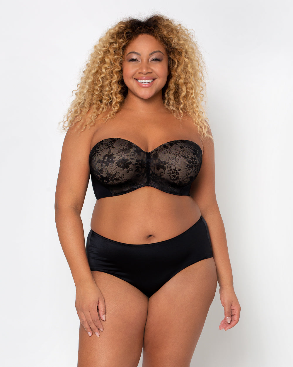 CURVY COUTURE Strapless Sensation Multi-way Push-up - Nude