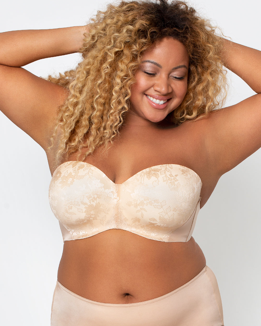 Strapless Sensation Multi-Way Push-Up | Plus Size Strapless Bra – Curvy  Couture