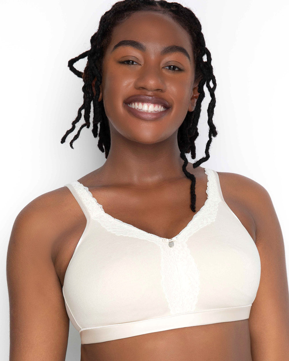 Curvy Couture Cotton Luxe Unlined Wire-Free Bra 1010 – My Top Drawer
