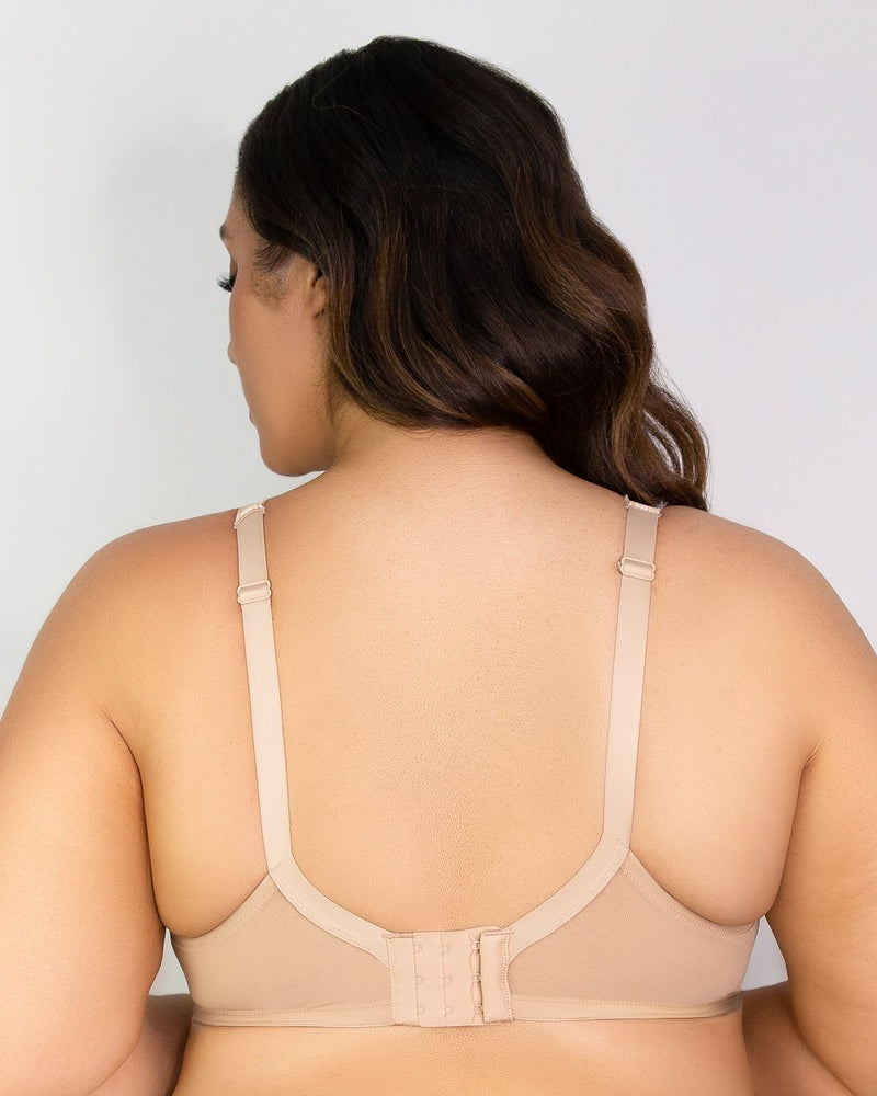 Tulip Lace Push Up - Champagne Nude – Curvy Couture