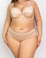 Tulip Lace Hipster - Champagne Nude - FINAL SALE!