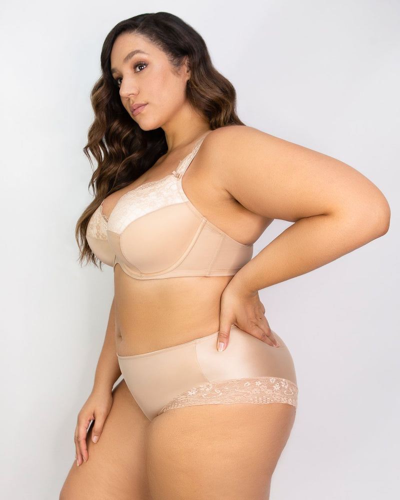 Tulip Lace Hipster - Champagne Nude - FINAL SALE!
