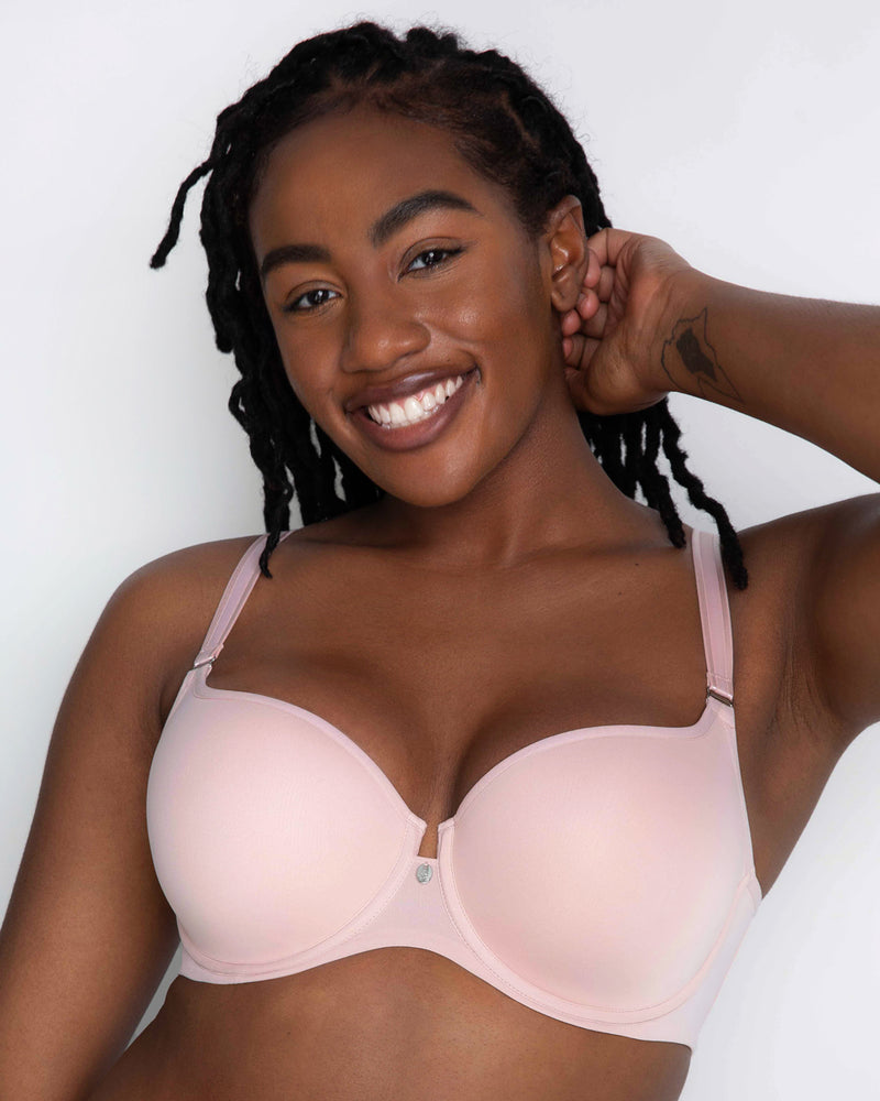 Cotton Luxe Wire Free Bralette Blushing Rose 44C