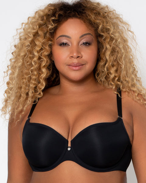 Curvy Couture Women's Tulip Sexy Lace Plus Size Push Up Bra