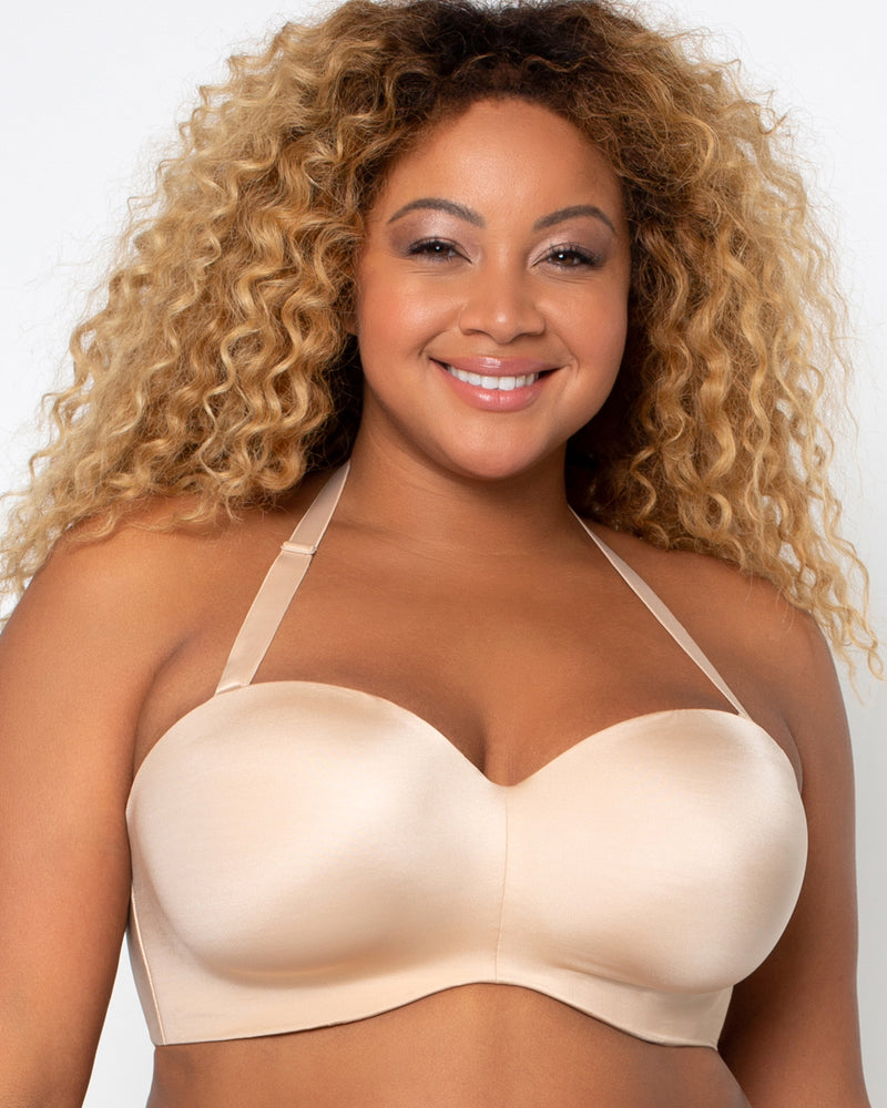 Plus Size Strapless Bras, D Cup to O Cup Strapless Bras